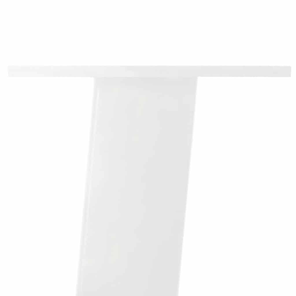 Konsollbordben 4 stk hvite 72 cm stål