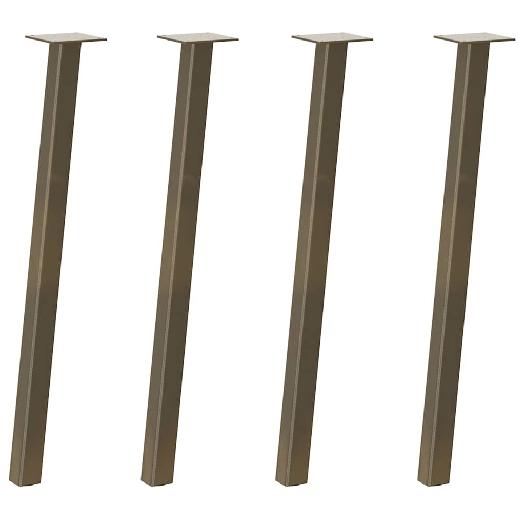 Konsollbordben 4 stk naturstål 72 cm stål