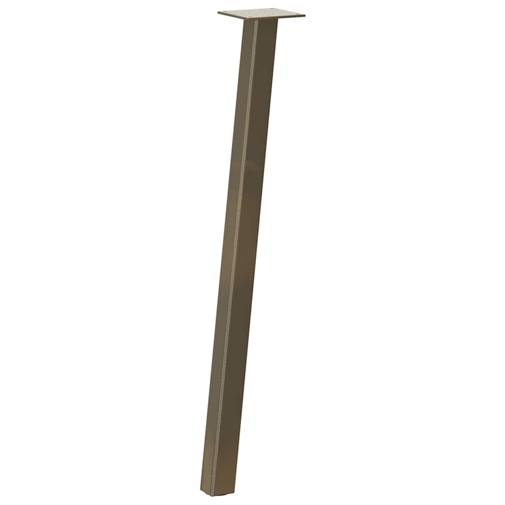 Konsollbordben 4 stk naturstål 72 cm stål