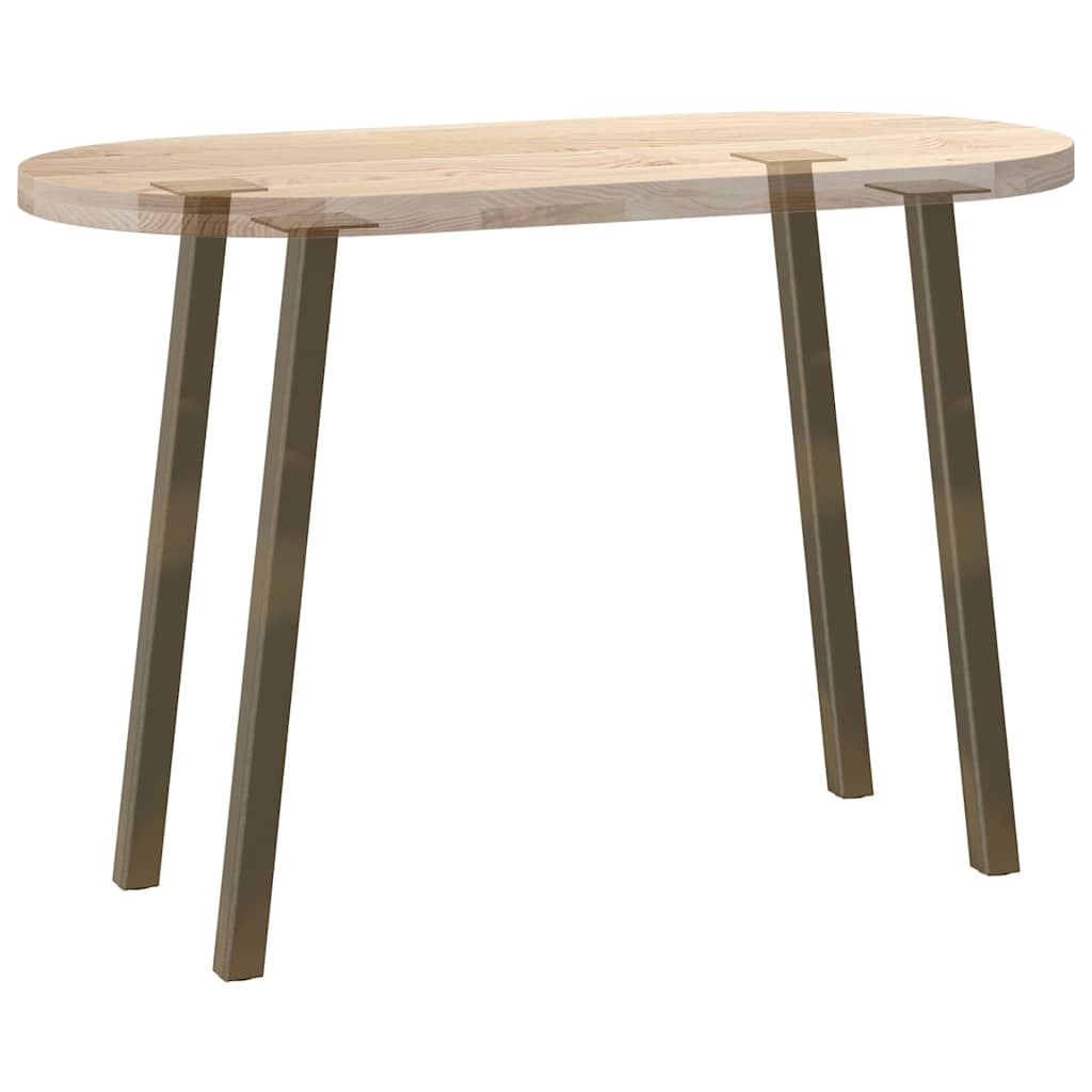 Konsollbordben 4 stk naturstål 72 cm stål