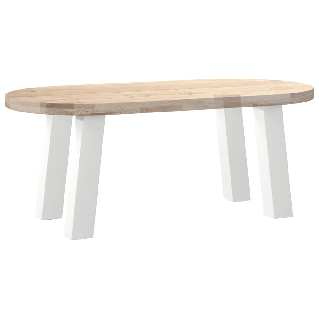 Salongbordben 4 stk hvit 30 cm stål