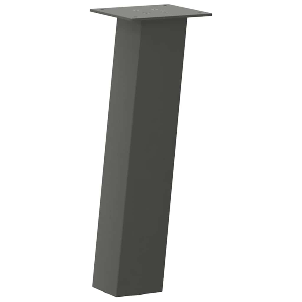 Salongbordben 4 stk antrasitt 30 cm stål