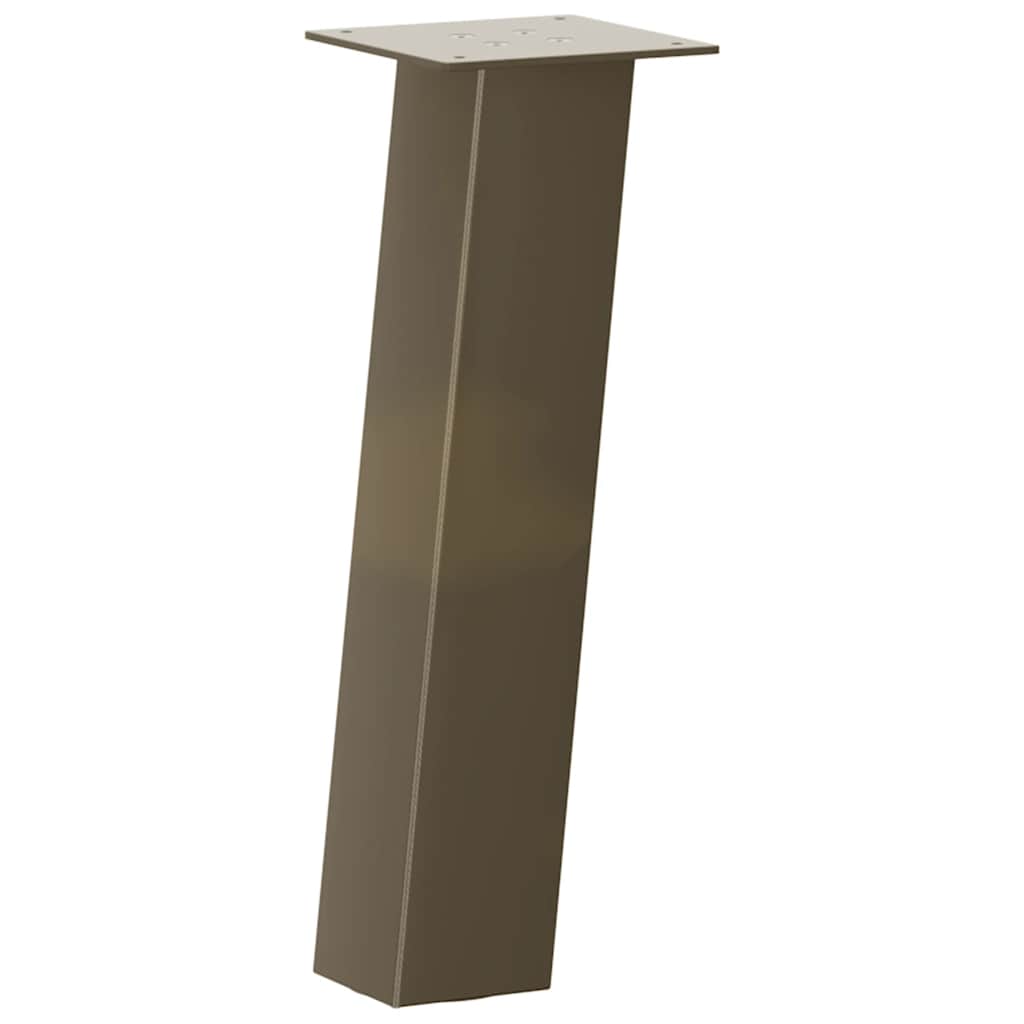 Salongbordben 4 stk naturstål 30 cm stål