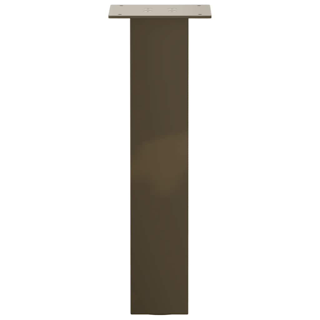 Salongbordben 4 stk naturstål 30 cm stål
