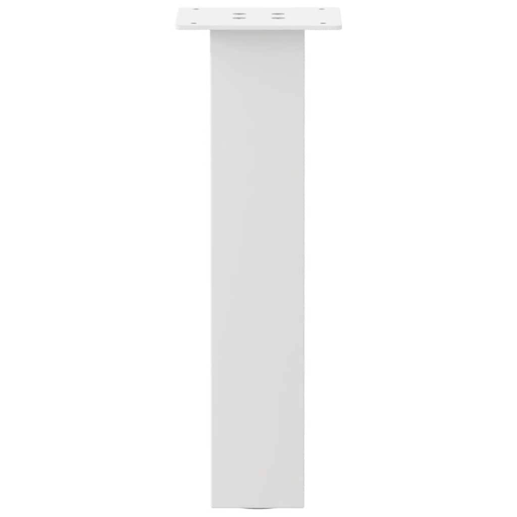 Salongbordben 4 stk hvit 42 cm stål