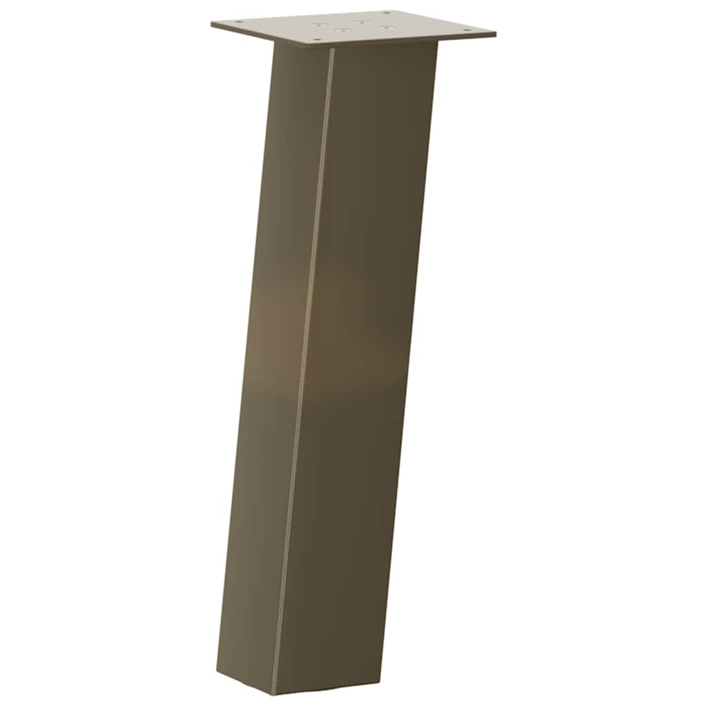 Salongbordben 4 stk naturstål 42 cm stål