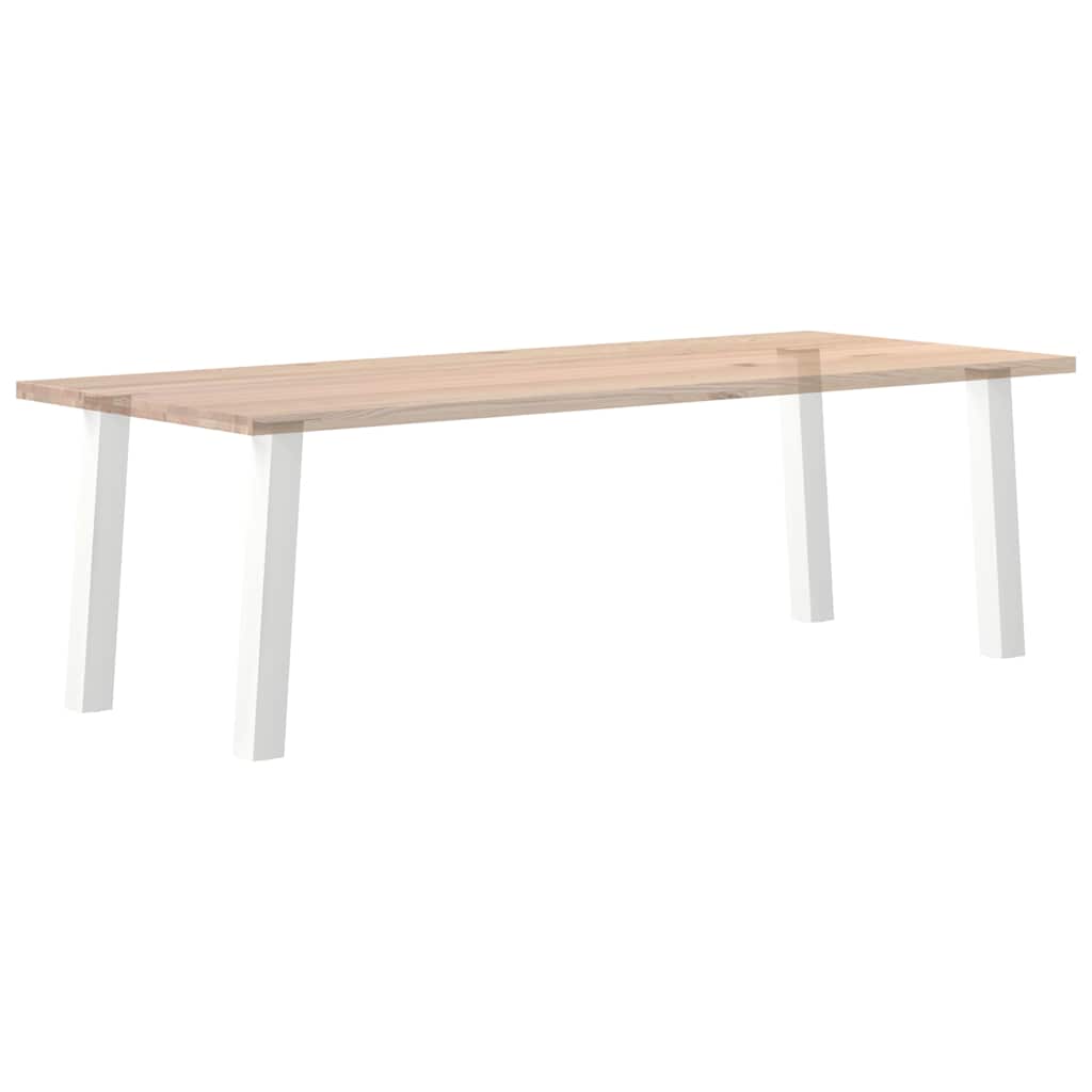Konsollbordben 4 stk hvite 72 cm stål