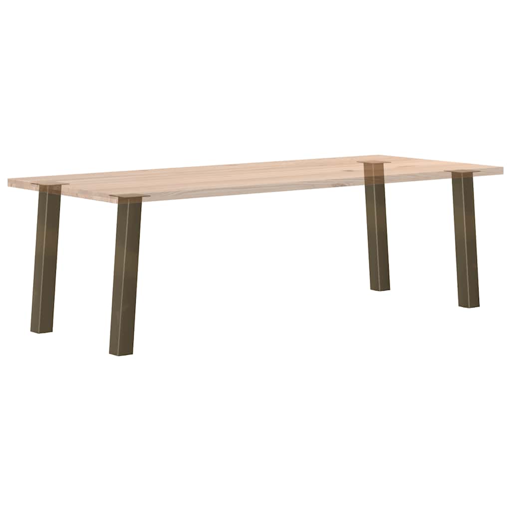 Konsollbordben 4 stk naturstål 72 cm stål