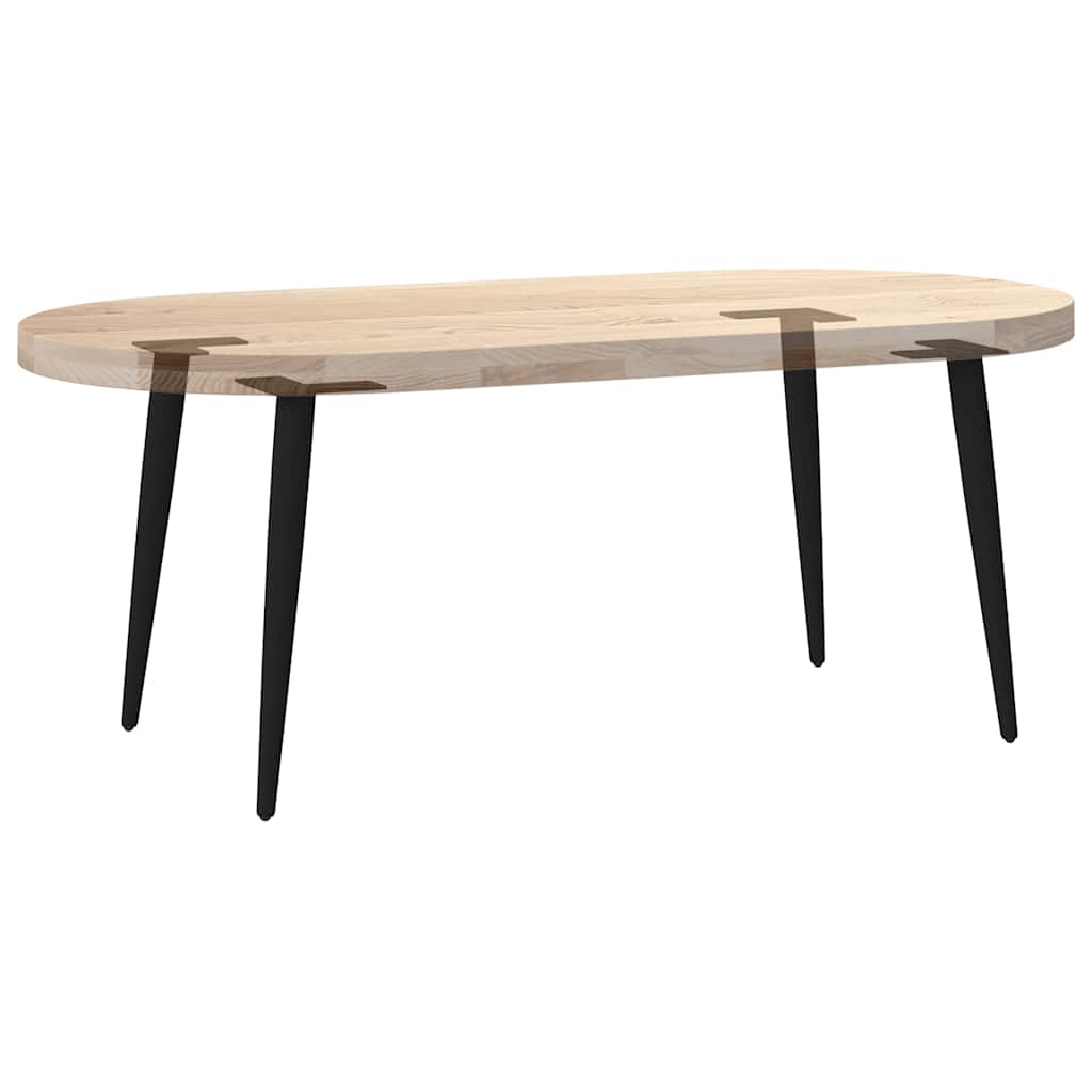Salongbordben konisk form 4 stk svart 42-43 cm stål vidaXL