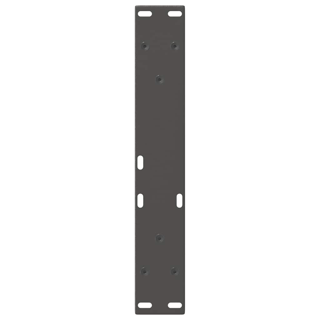 Salongbordben V-formet 2 stk antrasitt 30x(30-31,3) cm stål