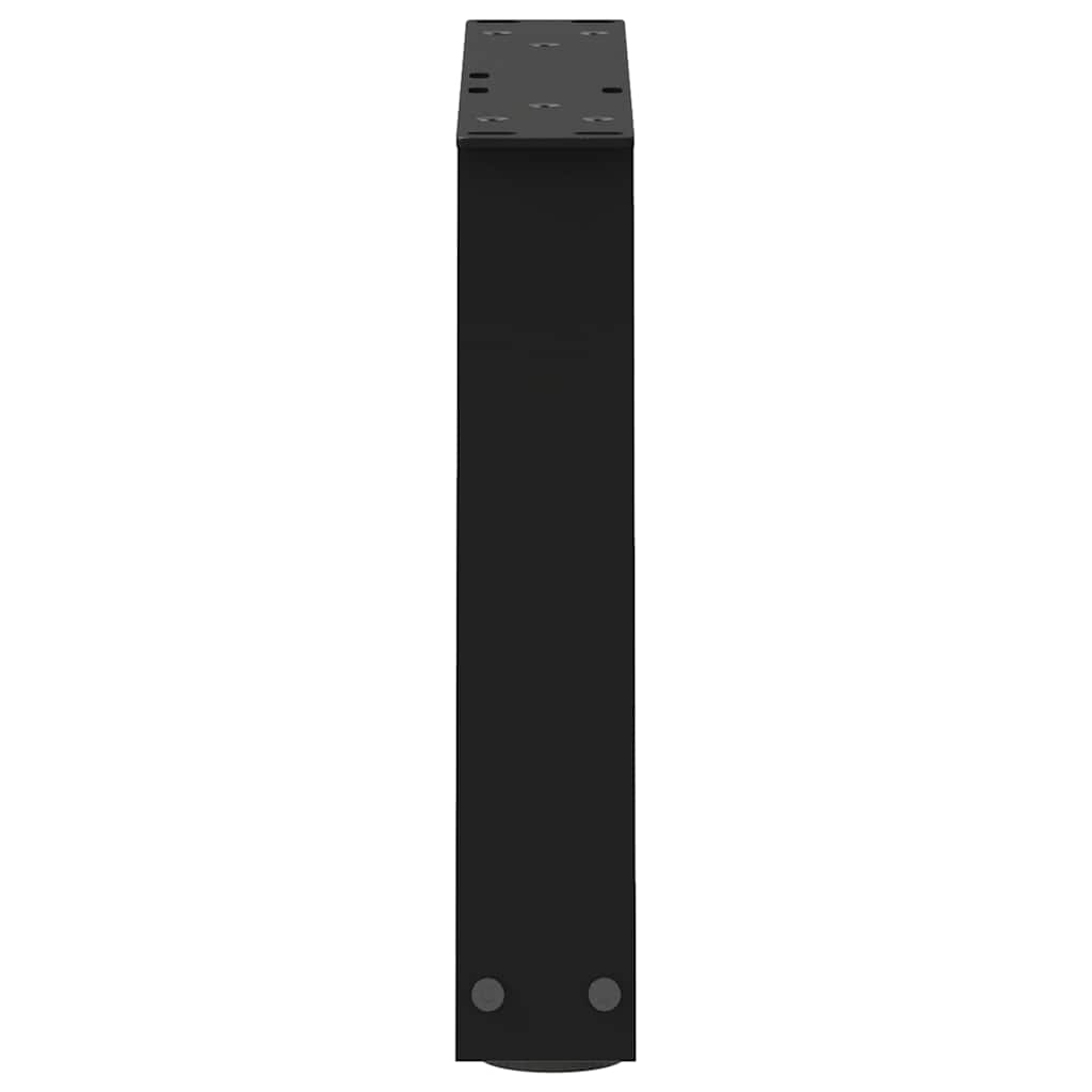 Salongbordben V-formet 2 stk svart 40x(30-31,3) cm stål