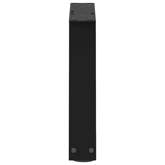 Salongbordben V-formet 2 stk svart 40x(30-31,3) cm stål