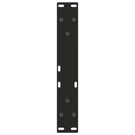 Salongbordben V-formet 2 stk svart 40x(30-31,3) cm stål