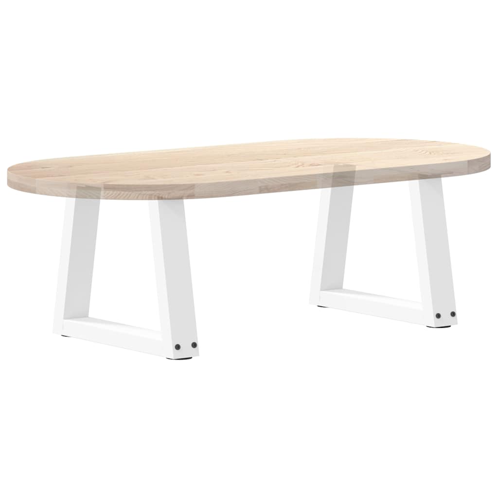 Salongbordben V-formet 2 stk hvit 40x(30-31,3) cm stål