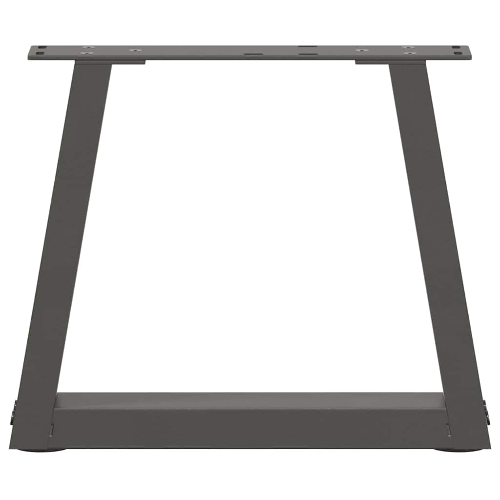 Salongbordben V-formet 2 stk antrasitt 40x(30-31,3) cm stål vidaXL