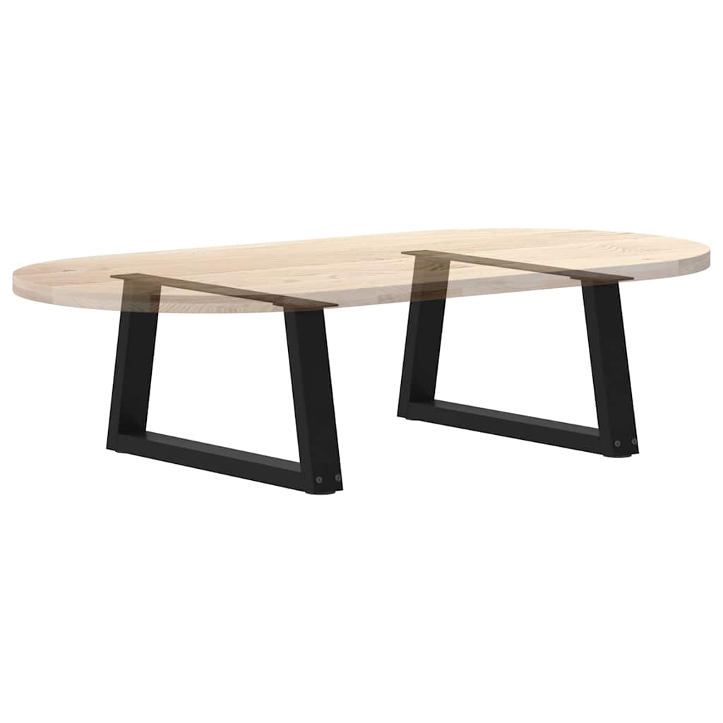 Salongbordben V-formet 2 stk svart 50x(30-31,3) cm stål