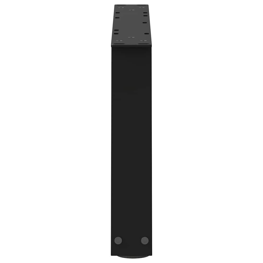 Salongbordben V-formet 2 stk svart 60 x (30-31,3) cm stål