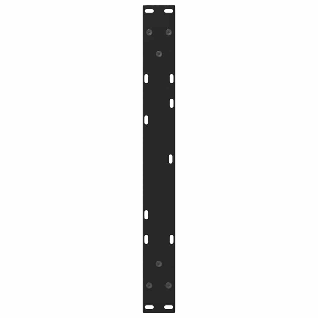 Salongbordben V-formet 2 stk svart 60 x (30-31,3) cm stål