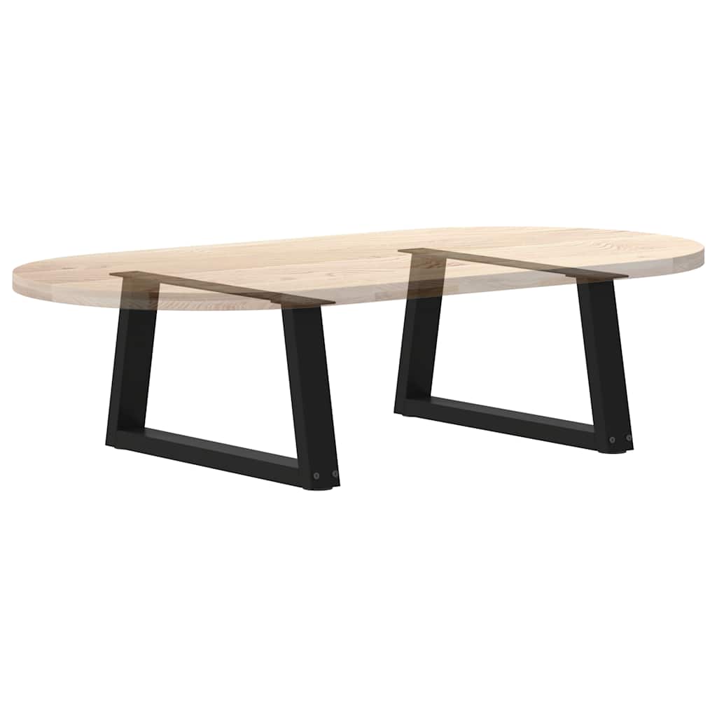 Salongbordben V-formet 2 stk svart 60 x (30-31,3) cm stål