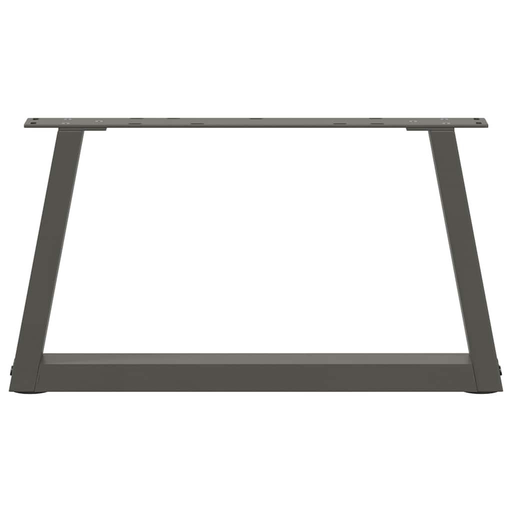 Salongbordben V-formet 2 stk antrasitt 60 x (30-31,3) cm stål
