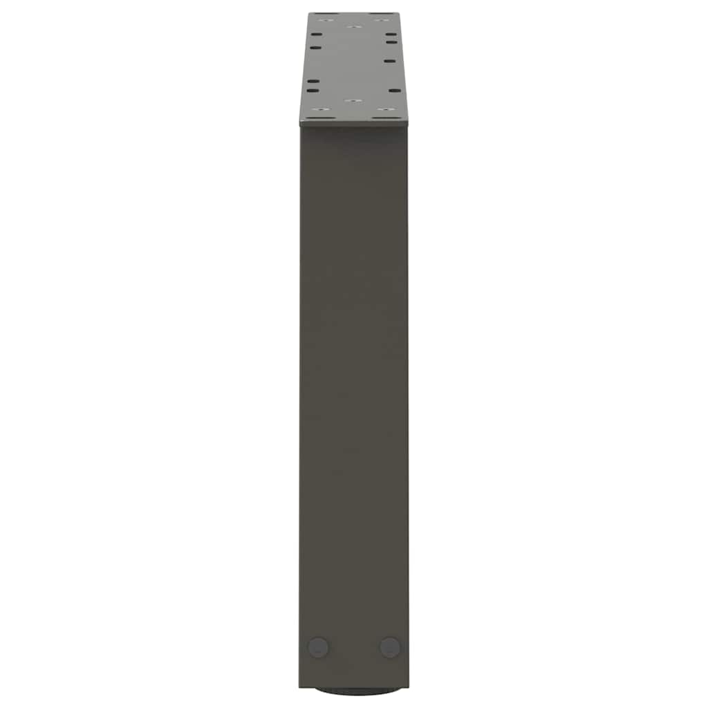 Salongbordben V-formet 2 stk antrasitt 60 x (30-31,3) cm stål