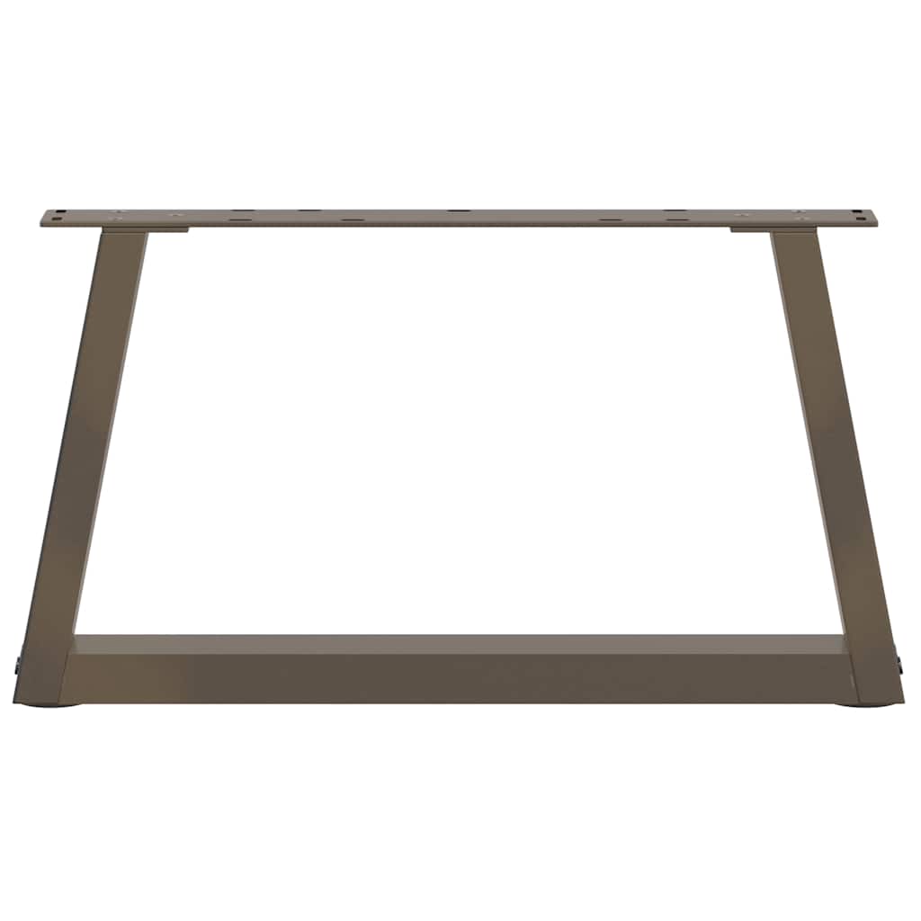 Salongbordben V-formet 2 stk naturstål 60 x (30-31,3) cm stål
