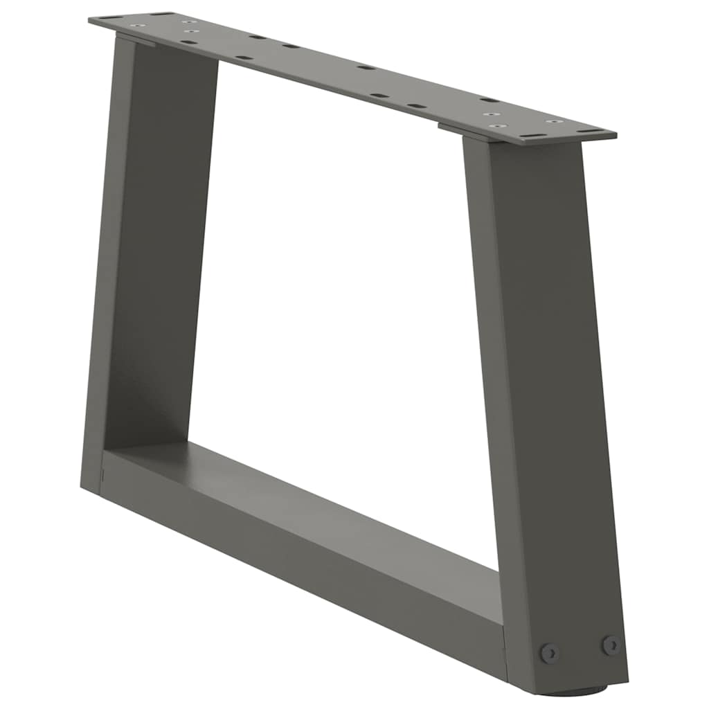 Salongbordben V-formet 2 stk antrasitt 70 x (30-31,3) cm stål