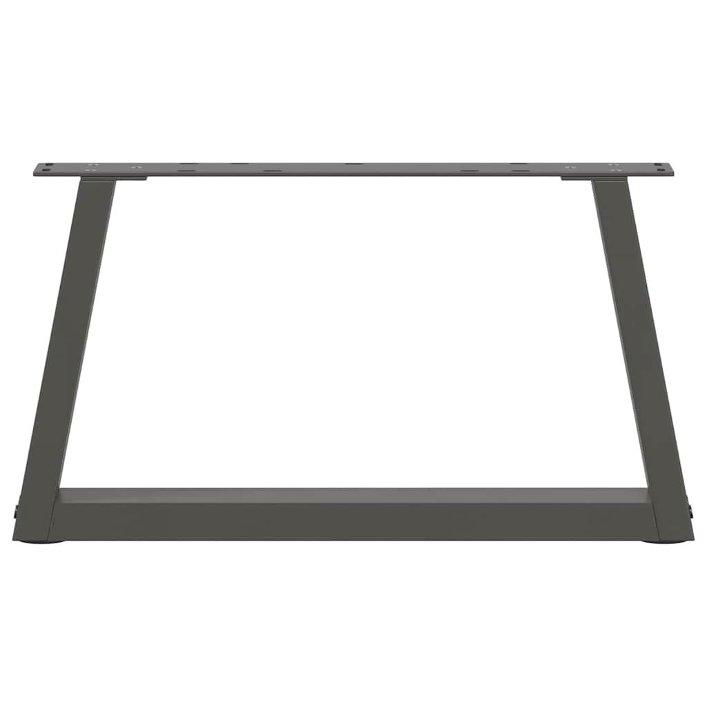 Salongbordben V-formet 2 stk antrasitt 70 x (30-31,3) cm stål