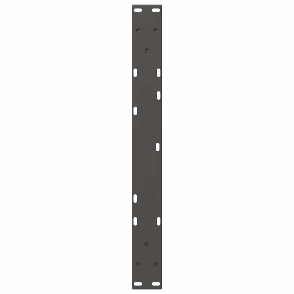 Salongbordben V-formet 2 stk antrasitt 70 x (30-31,3) cm stål