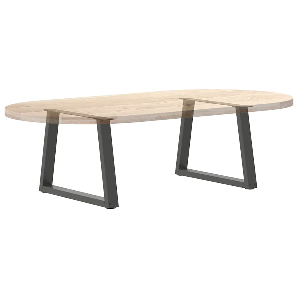 Salongbordben V-formet 2 stk antrasitt 50x(42-43,3) cm stål vidaXL