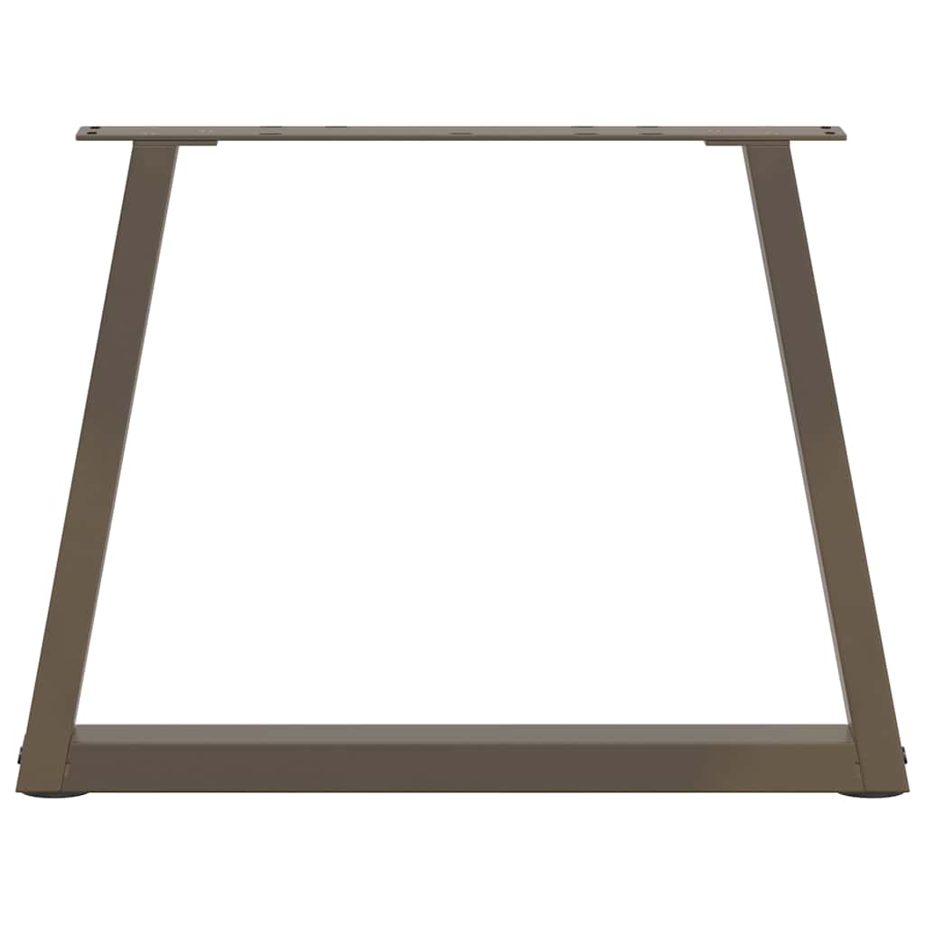 Salongbordben V-formet 2 stk naturstål 50x(42-43,3) cm stål