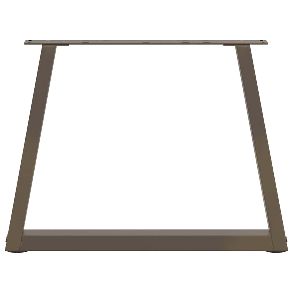 Salongbordben V-formet 2 stk naturstål 60 x (42-43,3) cm stål