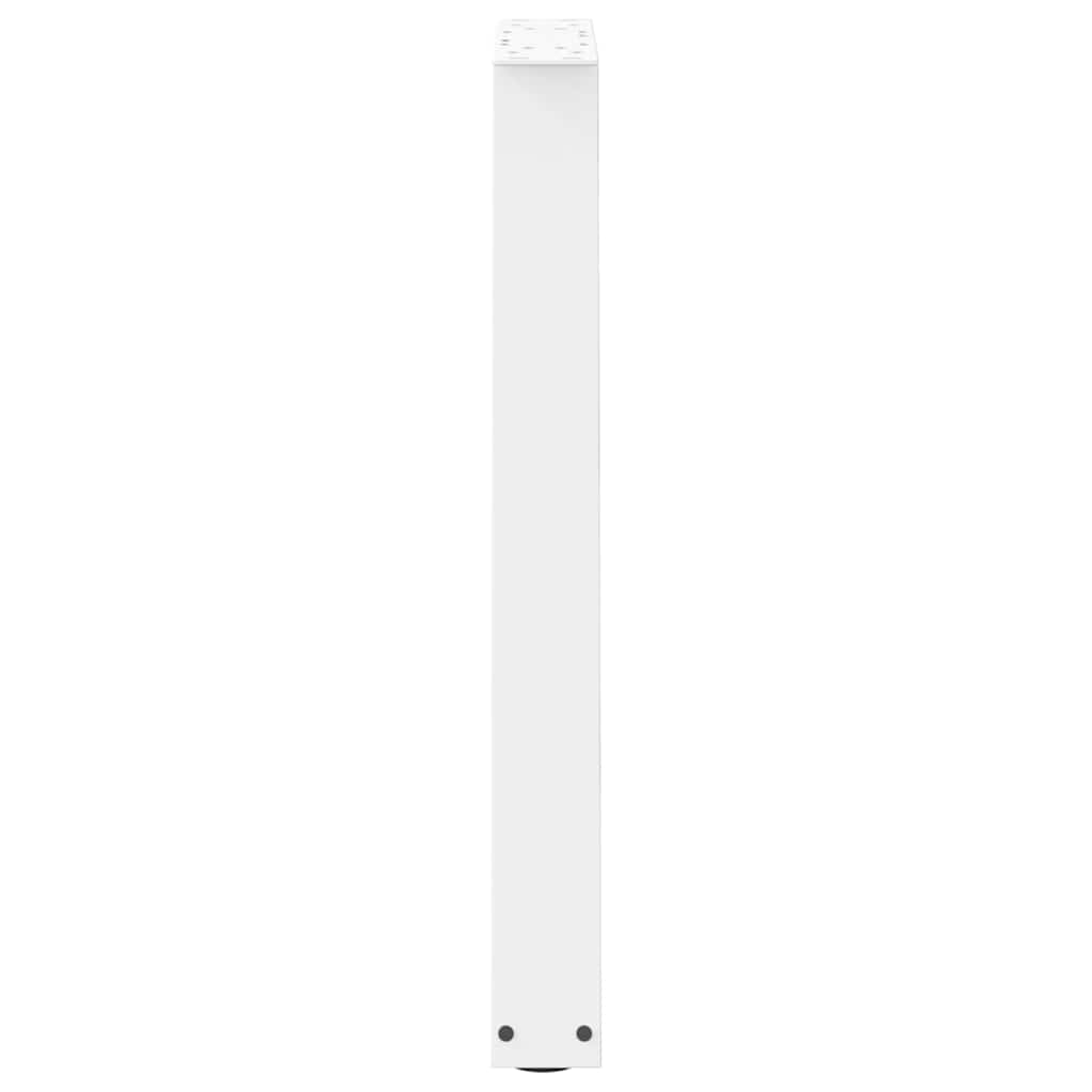 Spisebordben V-formet 2 stk hvit 50x(72-73,3) cm stål vidaXL