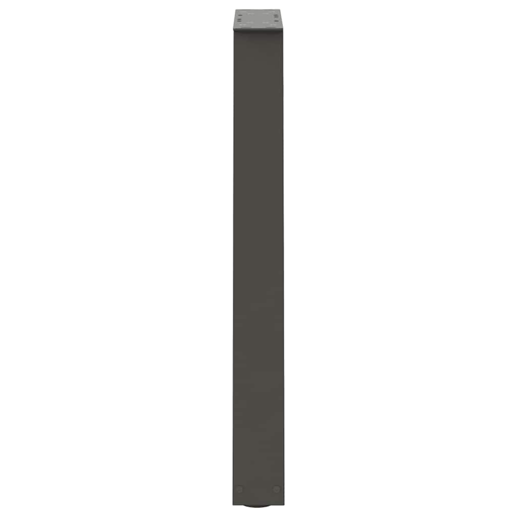 Spisebordben V-formet 2 stk antrasitt 50x(72-73,3) cm stål vidaXL
