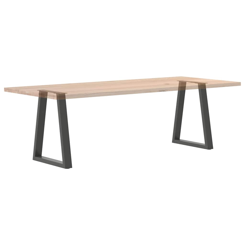 Spisebordben V-formet 2 stk antrasitt 50x(72-73,3) cm stål vidaXL