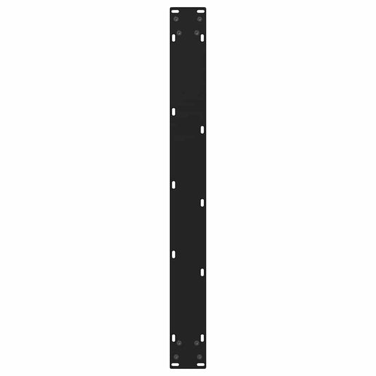 Spisebordben V-formet 2 stk svart 70 x (72-73,3) cm stål