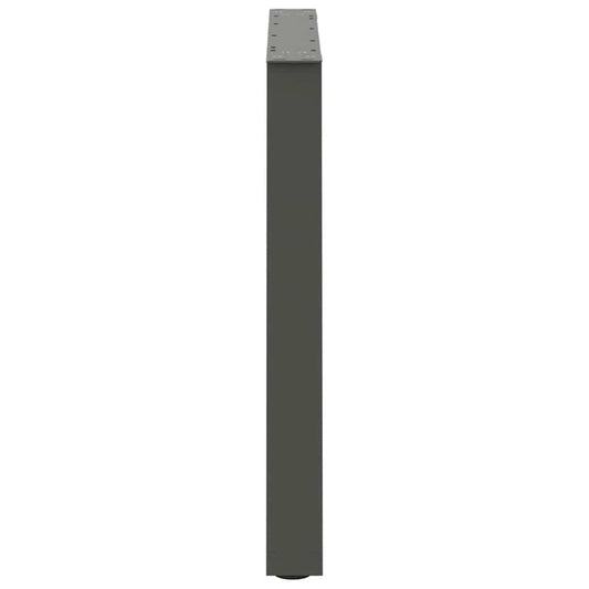 Spisebordben V-formet 2 stk antrasitt 70 x (72-73,3) cm stål