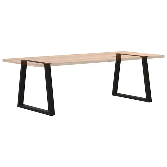 Spisebordben V-formet 2 stk svart 80 x (72-73,3) cm stål