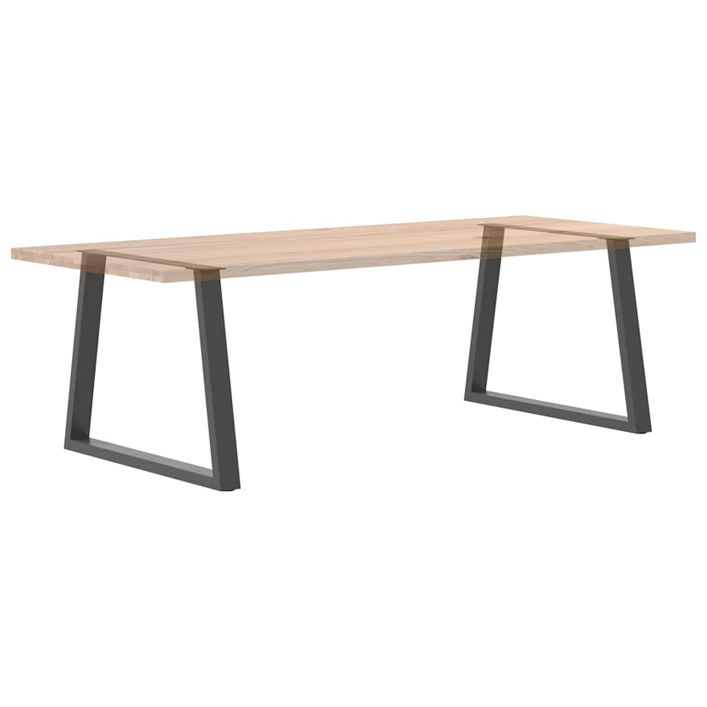 Spisebordben V-formet 2 stk antrasitt 100x(72-73,3) cm stål