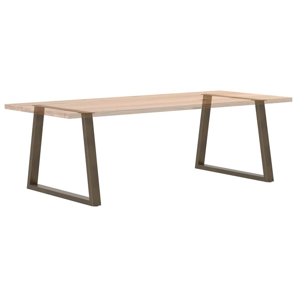 Spisebordben V-formet 2 stk naturstål 100x(72-73,3) cm stål
