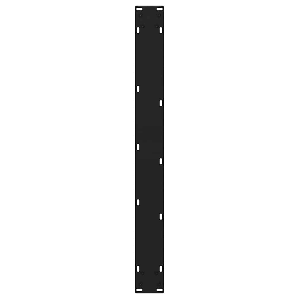 Spisebordben V-formet 3 stk svart 70 x (72-73,3) cm stål