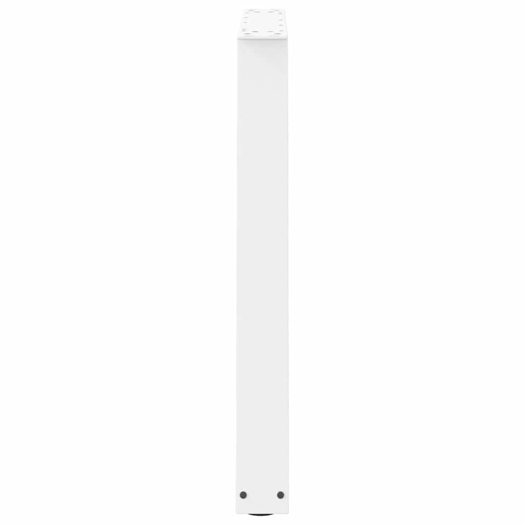 Spisebordben V-formet 3 stk hvit 70 x (72-73,3) cm stål