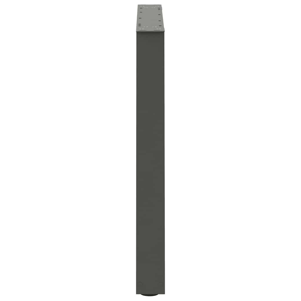 Spisebordben V-formet 3 stk antrasitt 70 x (72-73,3) cm stål