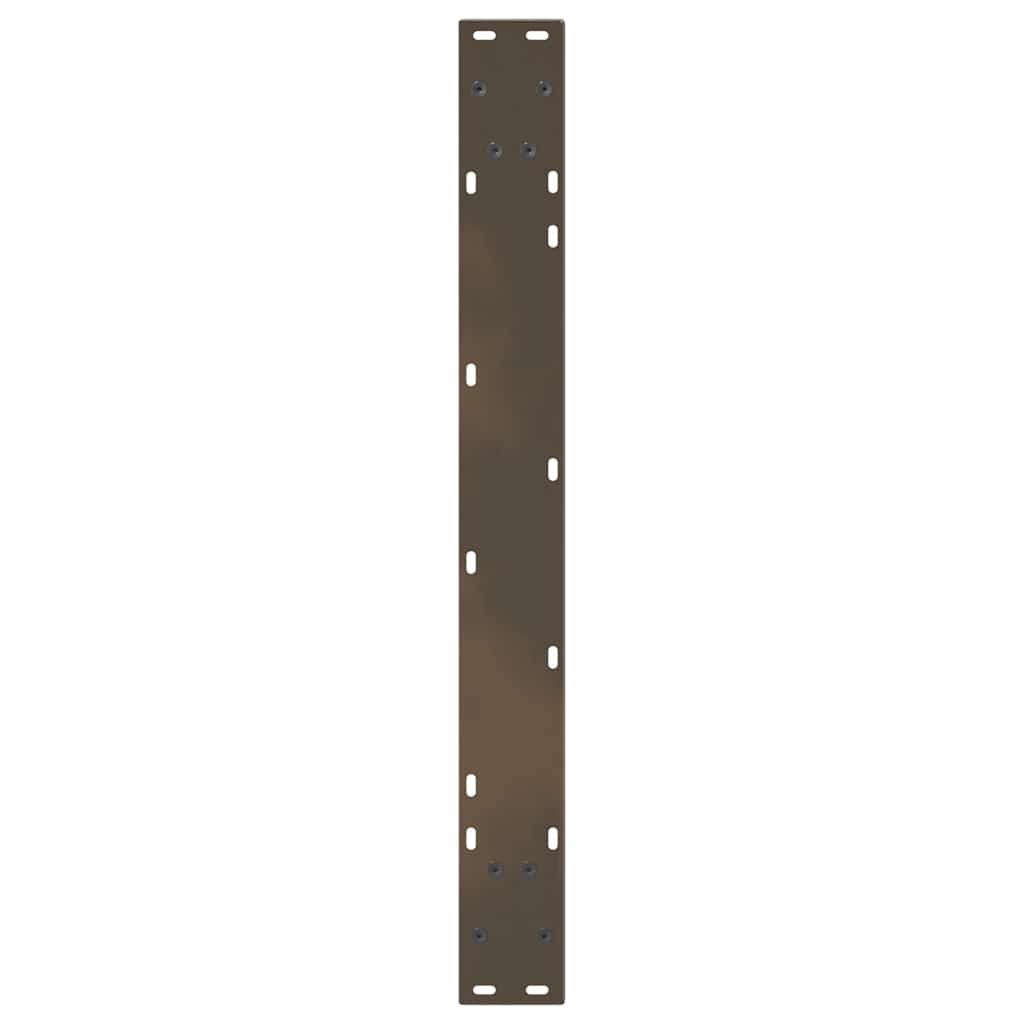 Spisebordben V-formet 3 stk naturstål 70 x (72-73,3) cm stål