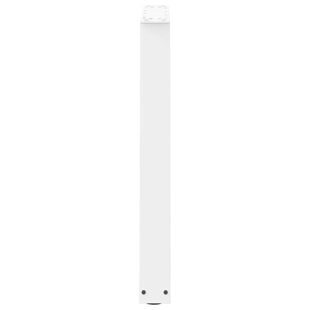 Spisebordben V-formet 3 stk hvit 80 x (72-73,3) cm stål