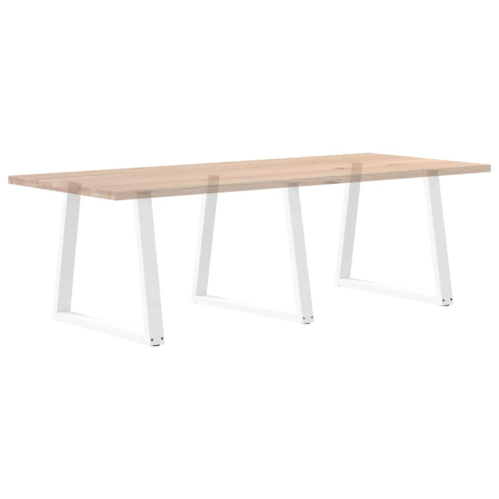 Spisebordben V-formet 3 stk hvit 80 x (72-73,3) cm stål