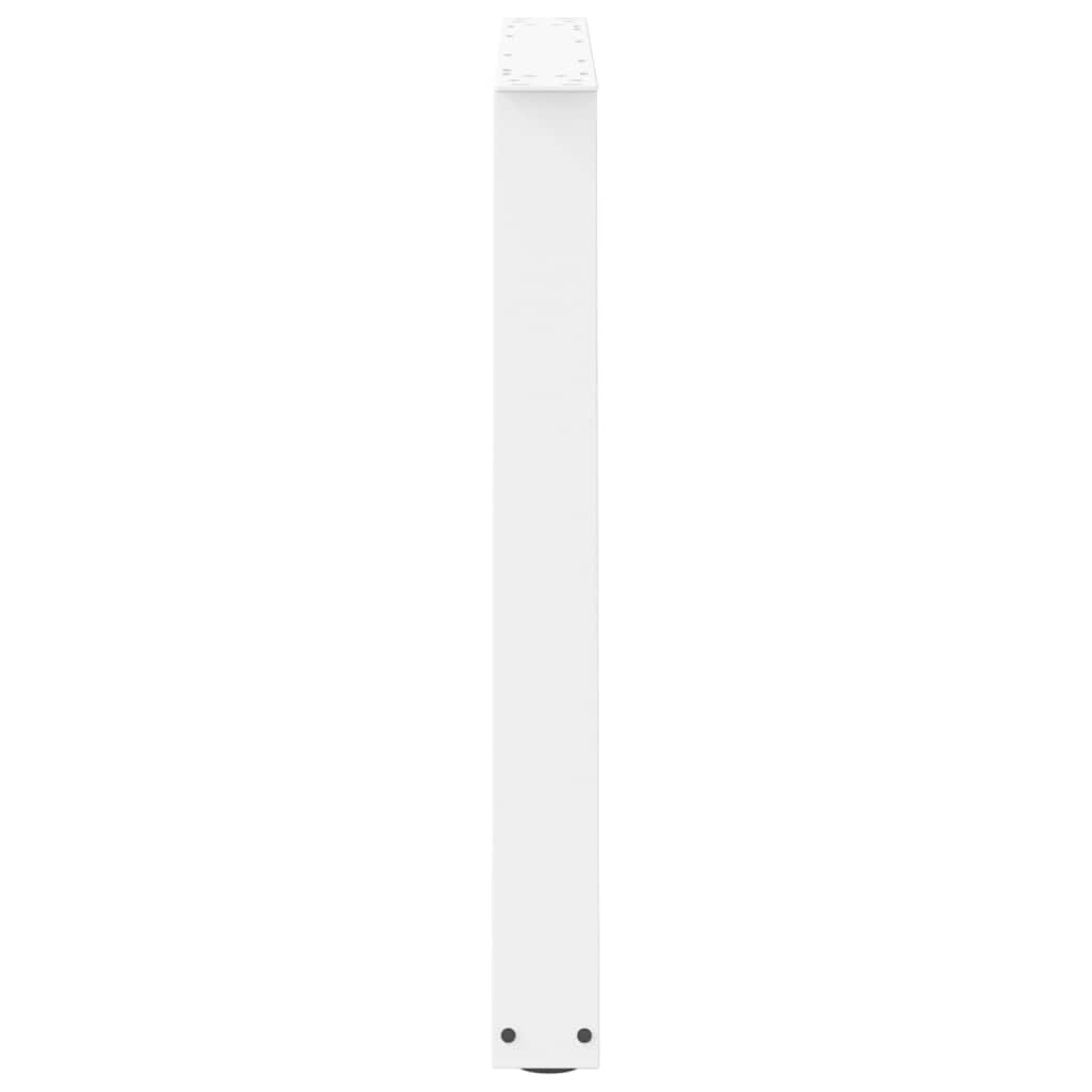 Spisebordben V-formet 3 stk hvit 90 x (72-73,3) cm stål