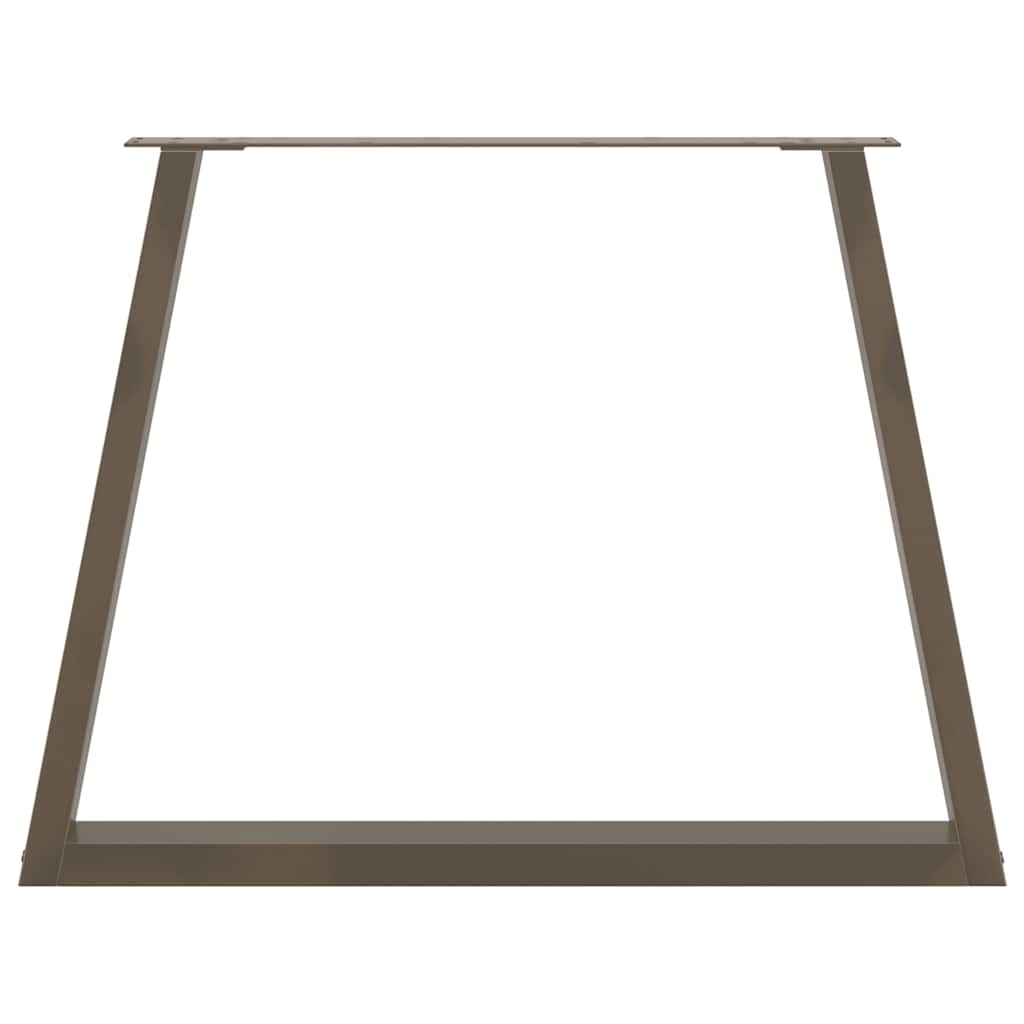 Spisebordben V-formet 3 stk naturstål 90 x (72-73,3) cm stål