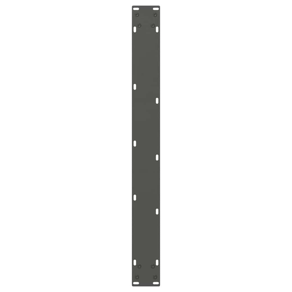 Spisebordben V-formet 3 stk antrasitt 100x(72-73,3) cm stål