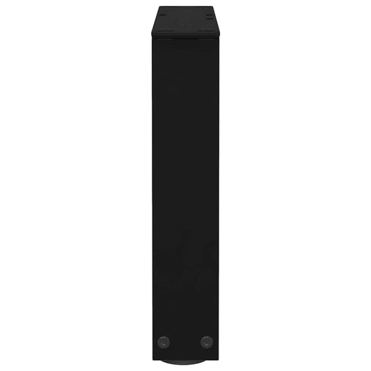 Salongbordben V-formet 2 stk svart 30x(30-31,3) cm stål